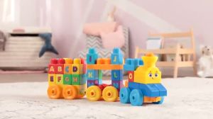 Mega Bloks Fisher Price Alphabet ABC Musical Train For Kids Baby Early Learning Kids Musical Alphabets