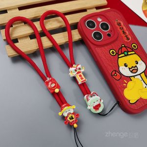 Red Snake Year Mobile Phone Lanyard: A Stylish & Anti-Loss Accessory