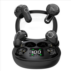 หูฟังคู่ช่องหนึ่งช่อง หูฟังบลูทูธ หูฟังไร้สาย หูฟังระยะไกลพร้อมหน้าจอแสดงผล