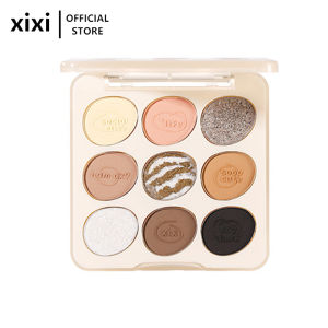 Xixi Makeup Eye Shadow Graffiti Log Nine Colours Eyeshadow Cool Girl Matte Earthy Colour Micro Flash Is Not Easy To Fly Powder Student Eyeshadow
