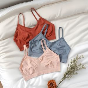 Seamless Tube Tops Bra Push up ผู้หญิงชุดชั้นในเซ็กซี่กีฬา Crop Top หญิง Bralette Sleep ชุดชั้นใน Simple Girls Intimate