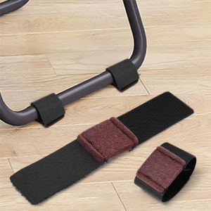 4/6Pcs Office Chair Leg Felt Pads Covers Non-Slip Hook and Loop Fasteners Chair Feet Wrap Pads Protectors Hardwood Floor Glides Protector