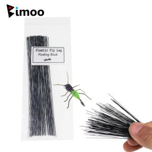 100PCS/Pack Plastic Fly Leg Tail Antenna Fly Tying Material Floating Leg Realistic Ant Fly Bee Stonefly Legs Round Rubber Legs