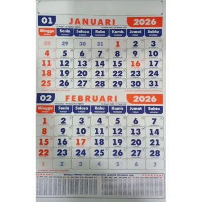 Kalender Dinding 2026 Lengkap