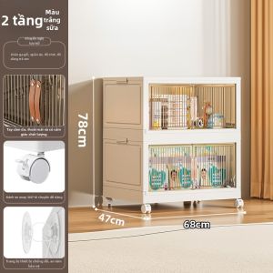 Citylong | Tủ Quần Áo Có Bánh Xe Gập Đơn Giản Dễ Dùng