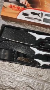 Pisau set lengkap / Pisau Dapur Set 5 in 1 Bahan Stainless Steel / Great Ceramic Knife Set pisau corak