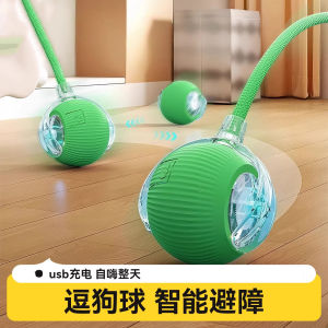 Automatic Dog Toy Ball Durable Rubber Intelligent Pet Toys for Small Dogs Interactive Dog Teaser Ball Electric Powered