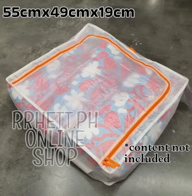 rrhett.ph 55x49x19cm IKEASWEDEN PARKLA SERIES CLOTHES STORAGE CASE HOME TRAVEL FOLDABLE ORGANIZER