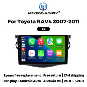 MEKEDE Carplay 2 Din Car Stereo For Toyota RAV4 Rav 4 2005-2013 GPS Navigation BT FM Audio Multimedia Player Car Radio Head Unit