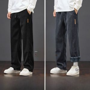 ROMON | Loose Fit Corduroy Mens Casual Pants Straight Leg Sportswear Trousers Workwear Long Trousers Autumn Winter New Style Romon