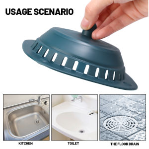 Hair Filter Sink Anti-blocking Strainer Shower Floor Drain Stopper Silicone Kitchen Deodorant Plug Bathroom Accessories