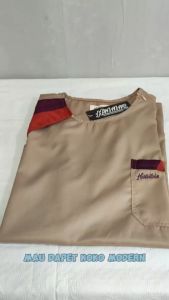 Setelan Baju HB242 Koko Pendek Pria Dewasa Set Koko  Plus Sarung Tenun Edisi Lebaran