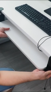 Keyboard Under Desk Table Mount Holder Mouse Support With Sliding Rail Fold Retract