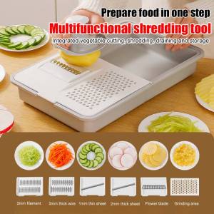 Multifunctional Vegetable Shredder With Washing And Cutting Function