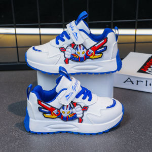 รองเท้ากีฬาผ้าฝ้ายขนแกะหนังสำหรับเด็กชาย รองเท้ากีฬาฤดูใบไม้ร่วง/ฤดูหนาว รองเท้าเด็ก รองเท้าบอร์ดแบบมีขน รองเท้าสีขาว รองเท้าเด็กชาย