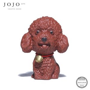 Delicate Lovely Purple Clay Dog Tea Pet