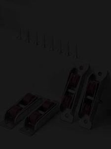 4 Chiếc Thép Không Gỉ Im Lặng Nylon Bánh Xe Ròng Rọc Cho Cửa Trượt 80/88 Loại Phụ Kiện Cửa Sổ Cửa Kính Con Lăn Trượt