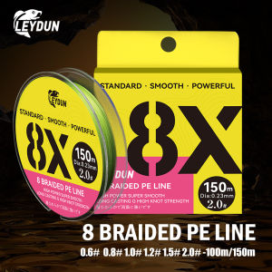 LEYDUN New 8X Micro Fishing Lines 100m 150m 8 Strands Braided PE Japan Smooth Multifilament Line Carp Fly Fishing Strong Weave
