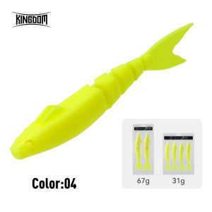 Bộ Mồi Câu Cá Giả Khớp Nối KINGDOM J-Joint Monster Bite 170mm 31g 4 Cái 220mm 67g 2 Cái Mồi Câu Mềm Dành Cho Cá Bass Cá Pike Nước Mặn