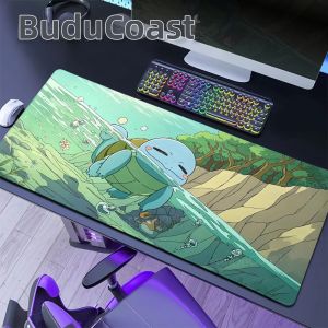 Bandai | Tấm Lót Chuột Chơi Game Cỡ Lớn Pokemon Blastoise Squirtle - Bề Mặt Siêu Mịn Đế Cao Su Chống Trượt Dùng Cho Máy Tính Xách Tay Và Bàn Phím