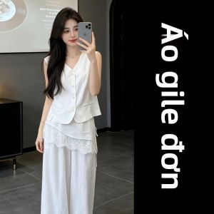 Karrar betsey | Bộ Trang Phục Thoáng Mát Màu Trắng