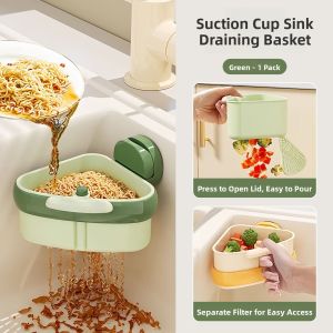 AIRUCHU | Suction Press-type Food Residue Filter Drain Basket