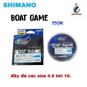 Cước câu cá SHIMANO BOAT GAME 150m tải cá cao dây câu cá chuyên dụng làm trục săn hàng