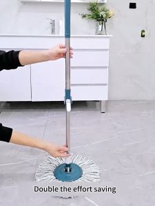 Jbos Mop handle Universal Replaceable Large Mop Cloth Mop Accessory Stainless steel Mop Lengthening Upgradation With Lock Adjustable Telescopic Mop Handle Rotating