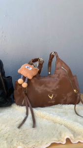 BJ58895 - BROWN/BLACK/BEIGE TAS SLEMPANG HANDBAG TAS WANITA FASHION IMPORT MODIS ELEGAN TERMURAH TERLARIS TERBARU TAS BATAM CR8895 ZCJ3471