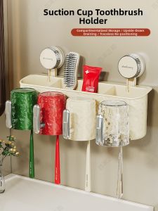 BOENIN | Suction Cup Toothbrush And Cup Holder