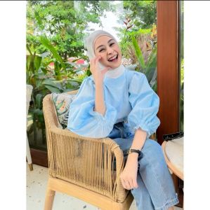 Moni Blouse Katun Poplin Atasan Wanita Terbaru Blouse Wanita 2024