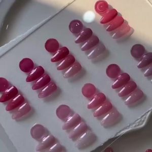 Sơn Móng Tay Gel Màu Hồng Thạch MIANEL 10ML Ezaka Reina Màu Hồng Anh Đào Trong Suốt Làm Sáng Móng Chất Liệu Nhựa.
