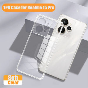 Ultra Thin Transparent TPU Phone Case for Realme 15 14 13 12 11 10 9 8 Pro Plus 5G 15T 9i 8i Soft Back Protective Cover Funda