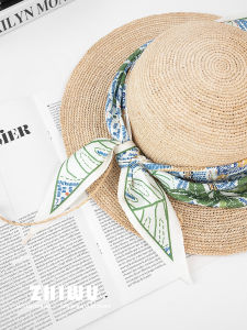 Zhiwu Artistic Silk Scarf for Women Multi-functional Turban Style Oil Painting Pattern Summer Spring Fall Season Suitable for Students and Youth