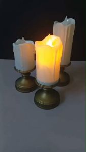 เทียนปลอมมีน้ำตาเทียน  เทียนLED เทียนใส่ถ่าน 3A/AAA  รุ่น 412641274128