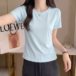 Jeanswest | Áo Thun Tay Dài Màu Xanh Form Ôm Co Giãn Thấm Hút Mồ Hôi cho Nữ