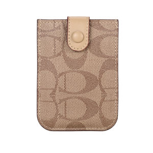 Ultra-Thin Mini Card Holder Ladies One-Piece Pull-Out Document Wallet Elegant High-End Compact PVC Business Card Case