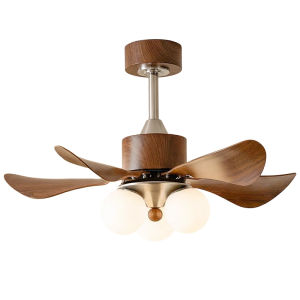 FANCY LAMP CLUB | Modern Antique Style Ceiling Fan Light Full Spectrum Eye-Protective Wooden