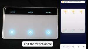 ZEMISMART | Zemismart Zigbee DIY Name Switch Smart US Touch Light Switch with Horizontal Display Screen Work with Tuya App Alexa Google Home