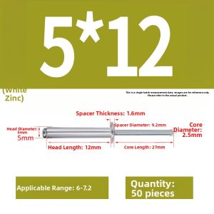 BAIRUITE | Aluminum Pull Rivet Round Head