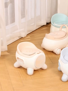 Baby Potty Training Toilet With PU Cushion Seat Kids Toddler Bowl Urinal Commode Portable Anti Slip Easy Clean Tandas