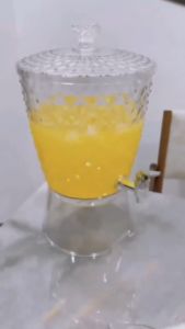 LAVA Tamu Water Dispenser 7.6 Liters 【DMD76-25】/Transparent Crystal Raya Drink Dispenser With Pipe & Lid/Water Container/Beverage Cooler/Balang Air/Bekas Tong Air Minuman/Water Fruit Juice Lemonade Dispenser/BPA FREE Water Jug