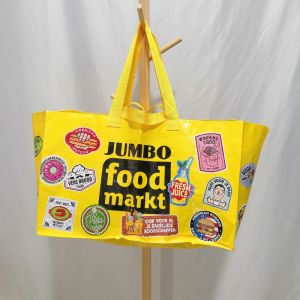 Exported to Europe Oversized Cute Woven Waterproof Environmental-Friendly Supermarket Shopping Bag Moving Bag Clothing Storage Tote