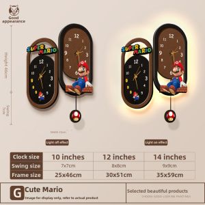HAOJIUBUJIAN | Wall Mounted Digital Calendar Clock Double-sided