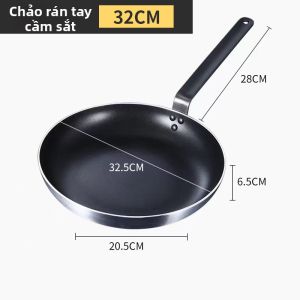 Chảo Đáy Phẳng Nhôm Dày Không Dính