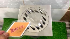 Thoát sàn Inox Pro KAG-TS242 KT 12x12 cm D60/90 Floor drain HOA Tròn chống hôi tốt thoát nước nhanh dễ vệ sinh sử dụng siêu bền hàng sales