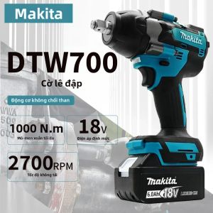 Makita | Makita DTW700 18V Động Cơ Không Chổi Than Không Dây Cờ Lê Tác Động 700Nm Tốc Độ Thay Đổi Hiệu Quả Cao Bền Điện Cờ Lê Cho Gia Đình DIY