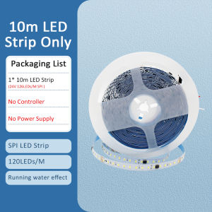 MJJC | Sequential Led Strip 24v 10M 15M 20M 2835 WS2811 Horse Running LED Ribbon Flowing Water Tape Light with SP636E RF APP Controller