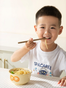Suncha | Child Training Chopsticks Chicken Wing Wood Short Wooden Chopsticks for Elementary School Students