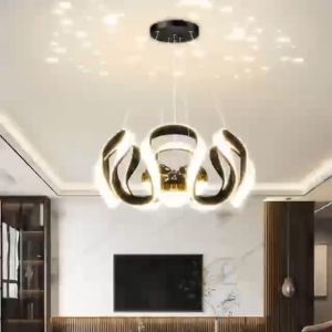 Retail And Wholesale Remote Control Droplight Nordic Luxury Starry Sky Living Dining Home Bedroom Chandelier Hanging Lamp